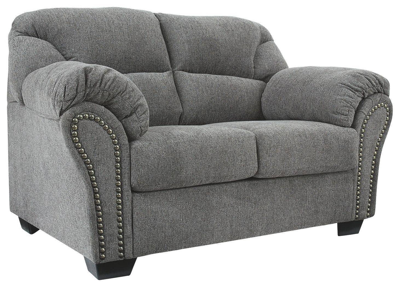 Allmaxx - Pewter - Loveseat Tony's Home Furnishings Furniture. Beds. Dressers. Sofas.