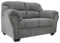 Thumbnail for Allmaxx - Pewter - Loveseat Tony's Home Furnishings Furniture. Beds. Dressers. Sofas.