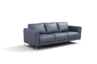 Astonic - Sofa - Blue Leather - Tony's Home Furnishings
