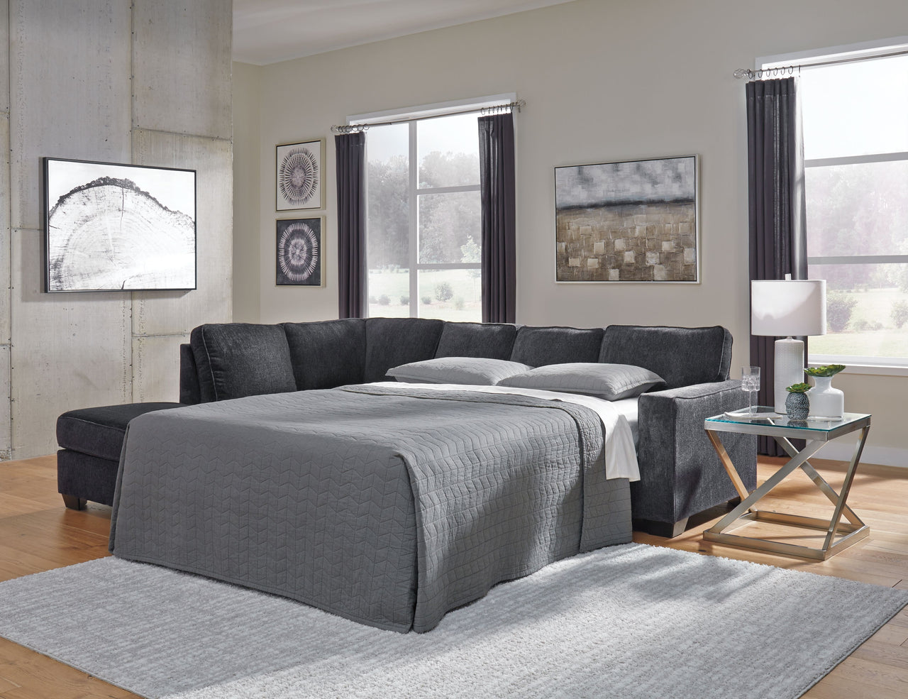 Altari - Sleeper Sectional Tony's Home Furnishings Furniture. Beds. Dressers. Sofas.