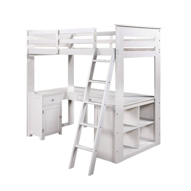 Ambar - Loft Bed - Light Gray - Tony's Home Furnishings