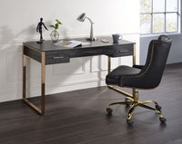 Thumbnail for Perle - Writing Desk - Champagne Gold & Black Finish - Tony's Home Furnishings
