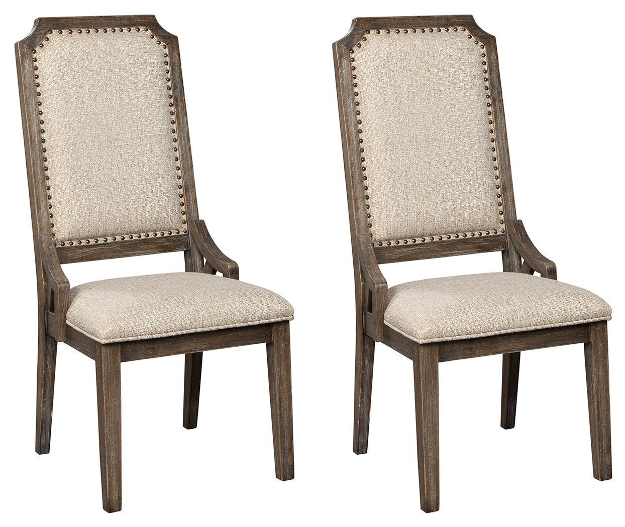 Wyndahl - Rustic Brown - Dining Uph Side Chair (Set of 2) - Framed Back Tony's Home Furnishings Furniture. Beds. Dressers. Sofas.