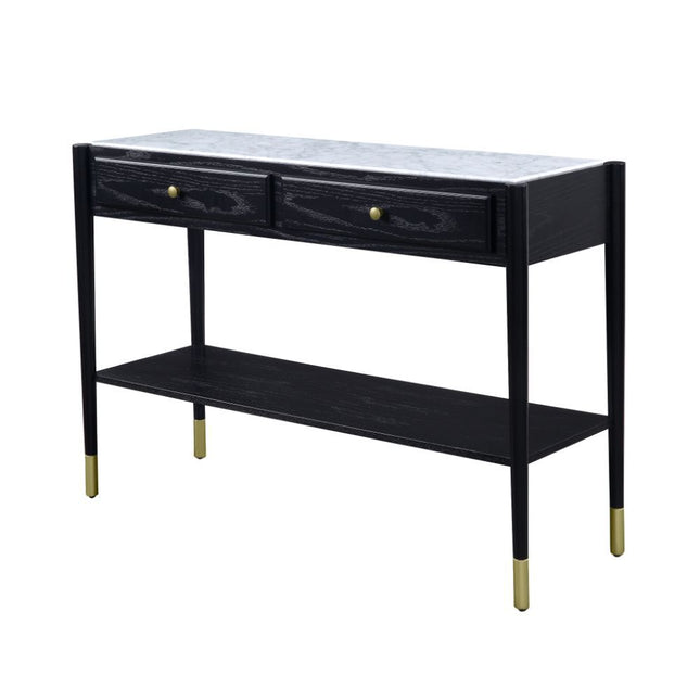 Atalia - Accent Table - Marble & Black - Tony's Home Furnishings