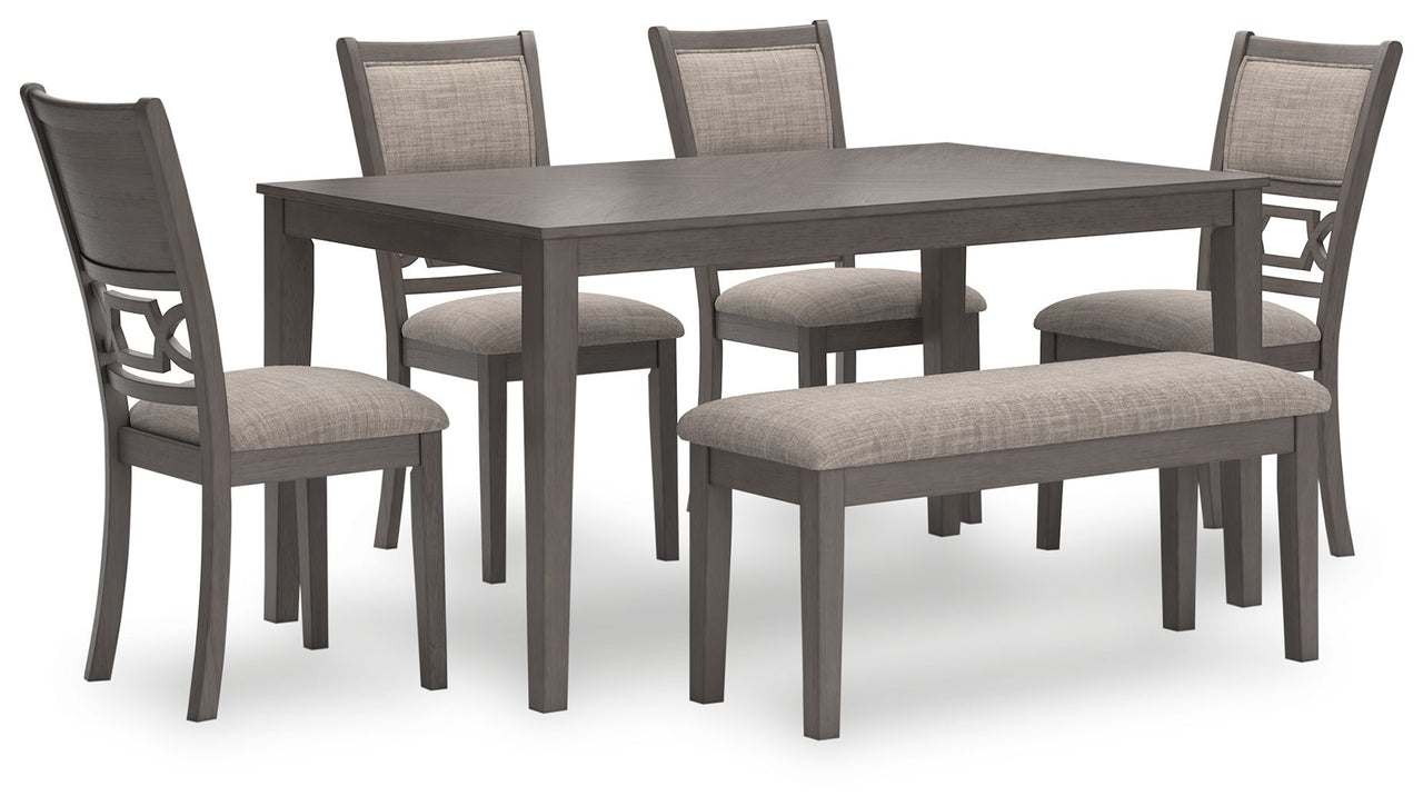 Wrenning - Gray - Dining Room Table Set (Set of 6) - Tony's Home Furnishings