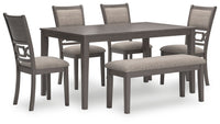 Thumbnail for Wrenning - Gray - Dining Room Table Set (Set of 6) - Tony's Home Furnishings