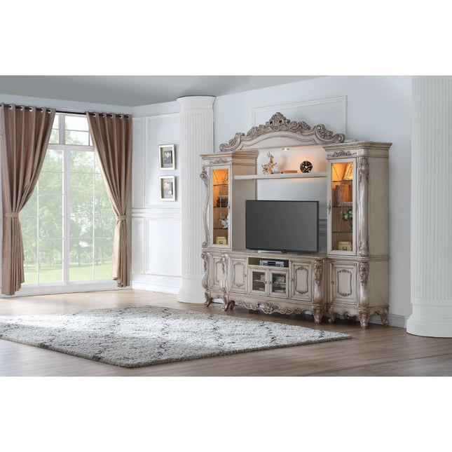 Gorsedd - Entertainment Center - Antique White - Tony's Home Furnishings