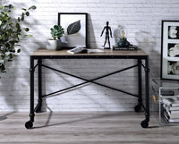 Thumbnail for Oklarth - Writing Desk - Rustic Oak & Black Finish - Tony's Home Furnishings