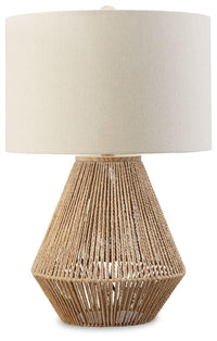 Thumbnail for Clayman - Natural / Brown - Paper Table Lamp Tony's Home Furnishings Furniture. Beds. Dressers. Sofas.