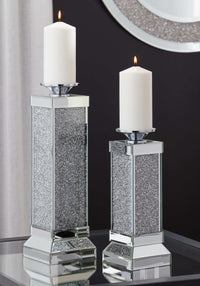 Thumbnail for Charline - Metallic - Candle Holder Set (Set of 2) - Plain Tony's Home Furnishings Furniture. Beds. Dressers. Sofas.