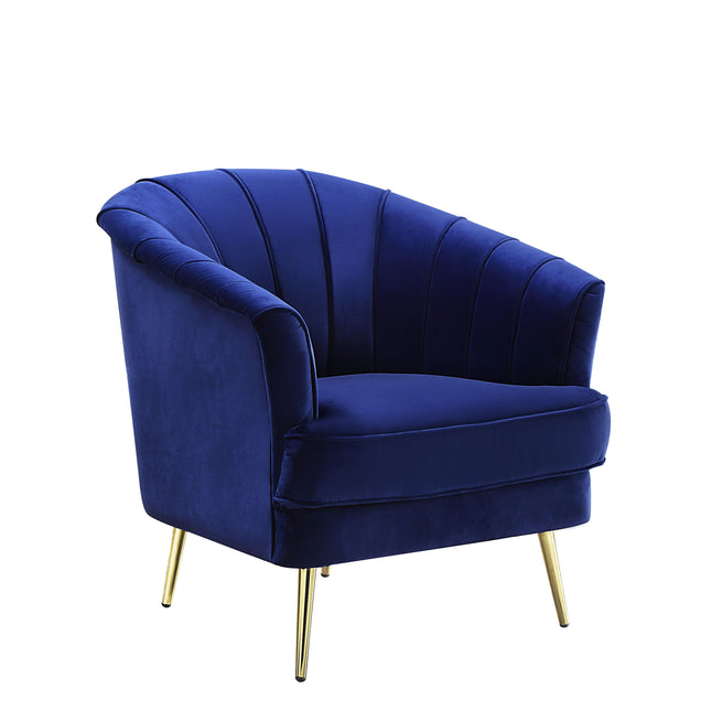 Eivor - Chair - Blue Velvet - Tony's Home Furnishings