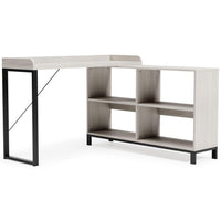 Thumbnail for Bayflynn - White / Black - L-desk Tony's Home Furnishings Furniture. Beds. Dressers. Sofas.