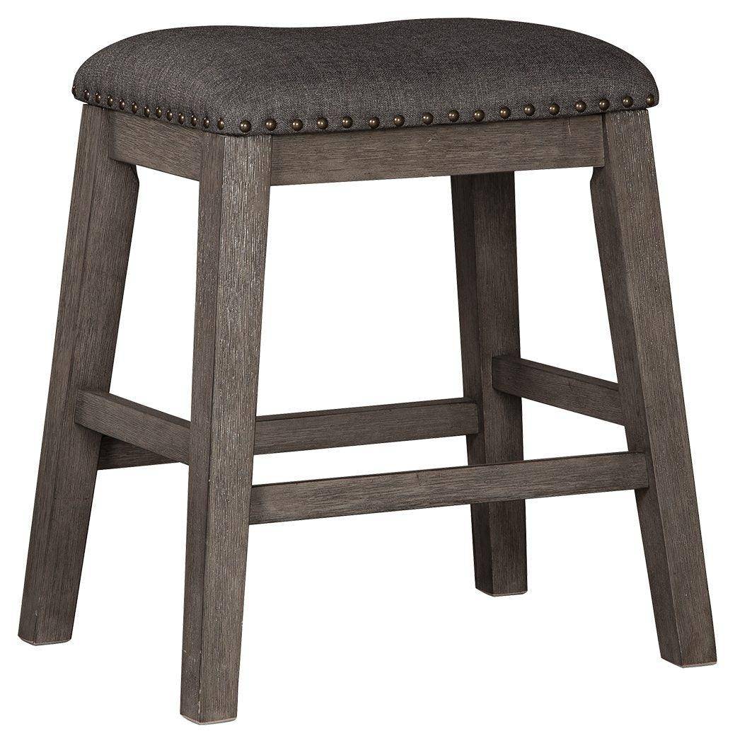Caitbrook - Gray - Upholstered Stool (Set of 2) Tony's Home Furnishings Furniture. Beds. Dressers. Sofas.