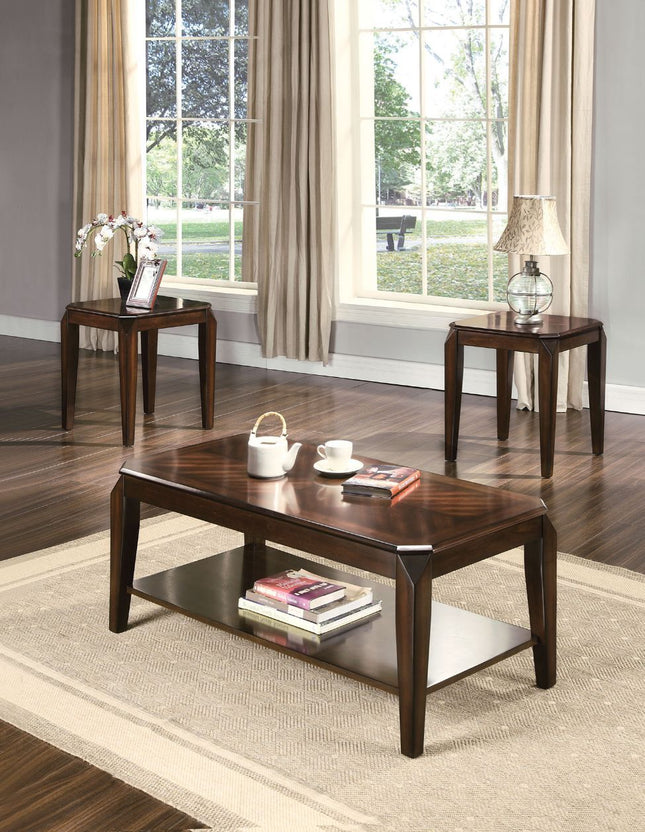 Docila - Coffee Table Set - Walnut - 19" - Tony's Home Furnishings