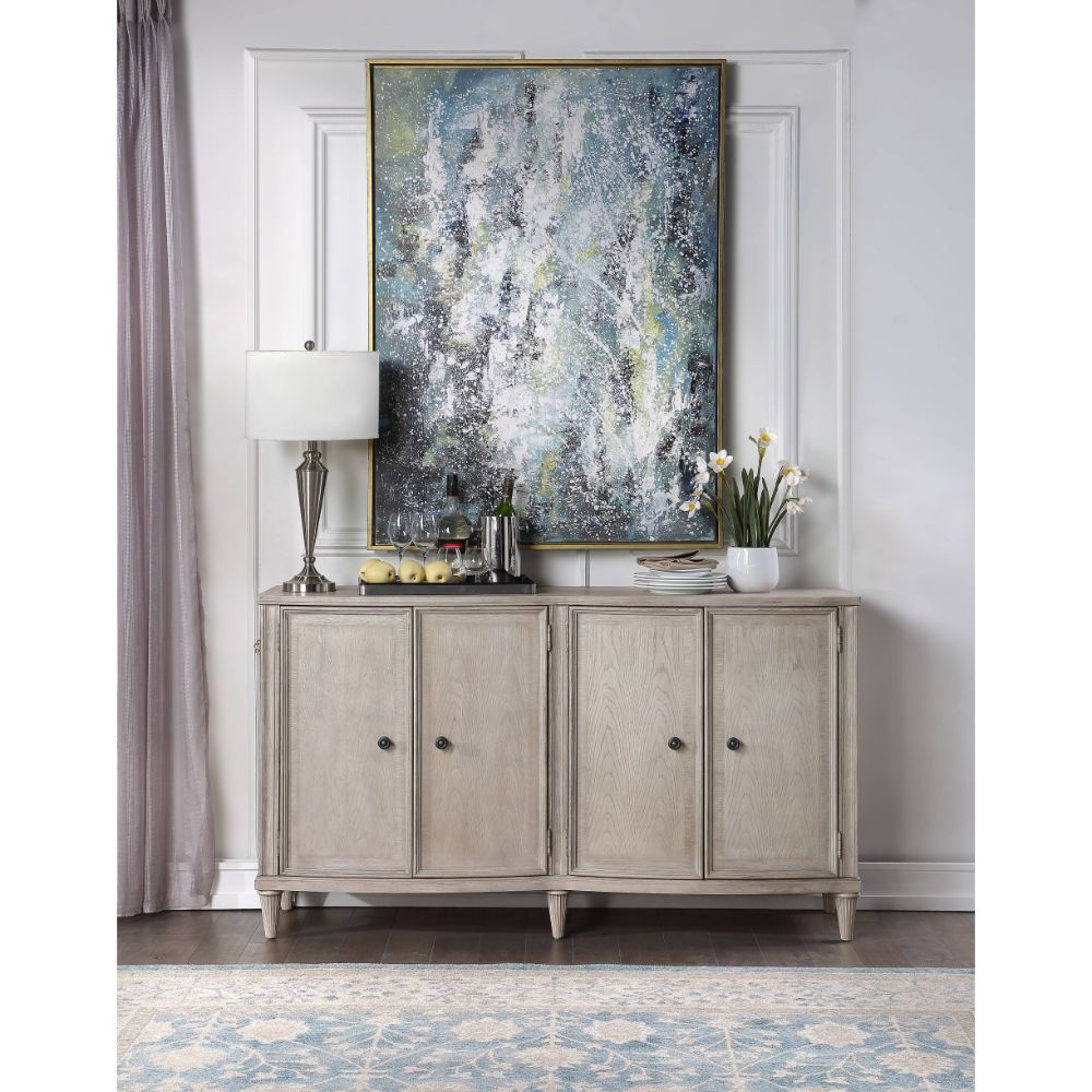 Wynsor - Server - Antique Champagne - Tony's Home Furnishings