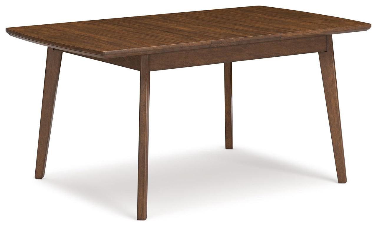Lyncott - Brown - Rect Drm Butterfly Ext Table Tony's Home Furnishings Furniture. Beds. Dressers. Sofas.