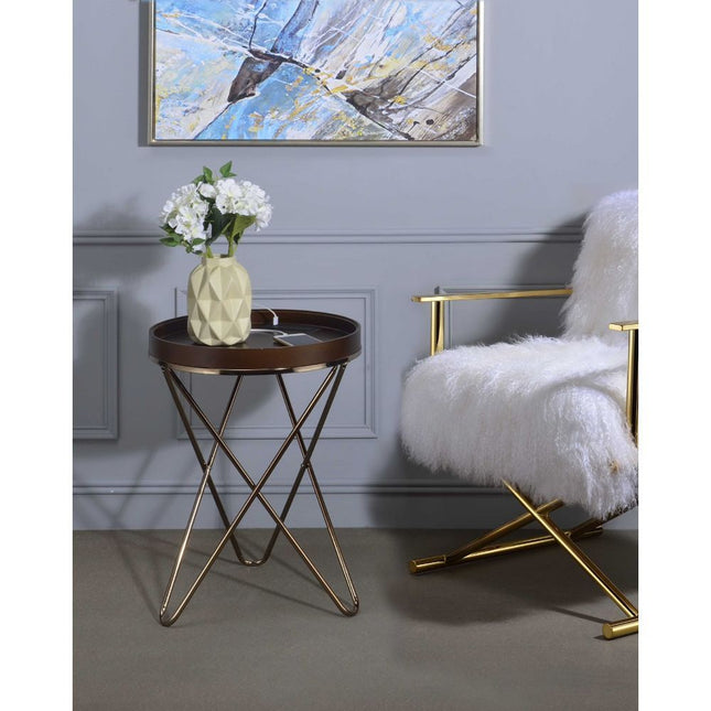 Crary - Accent Table - Champagne - Tony's Home Furnishings