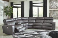 Thumbnail for Samperstone - Power Reclining Sectional Tony's Home Furnishings Furniture. Beds. Dressers. Sofas.