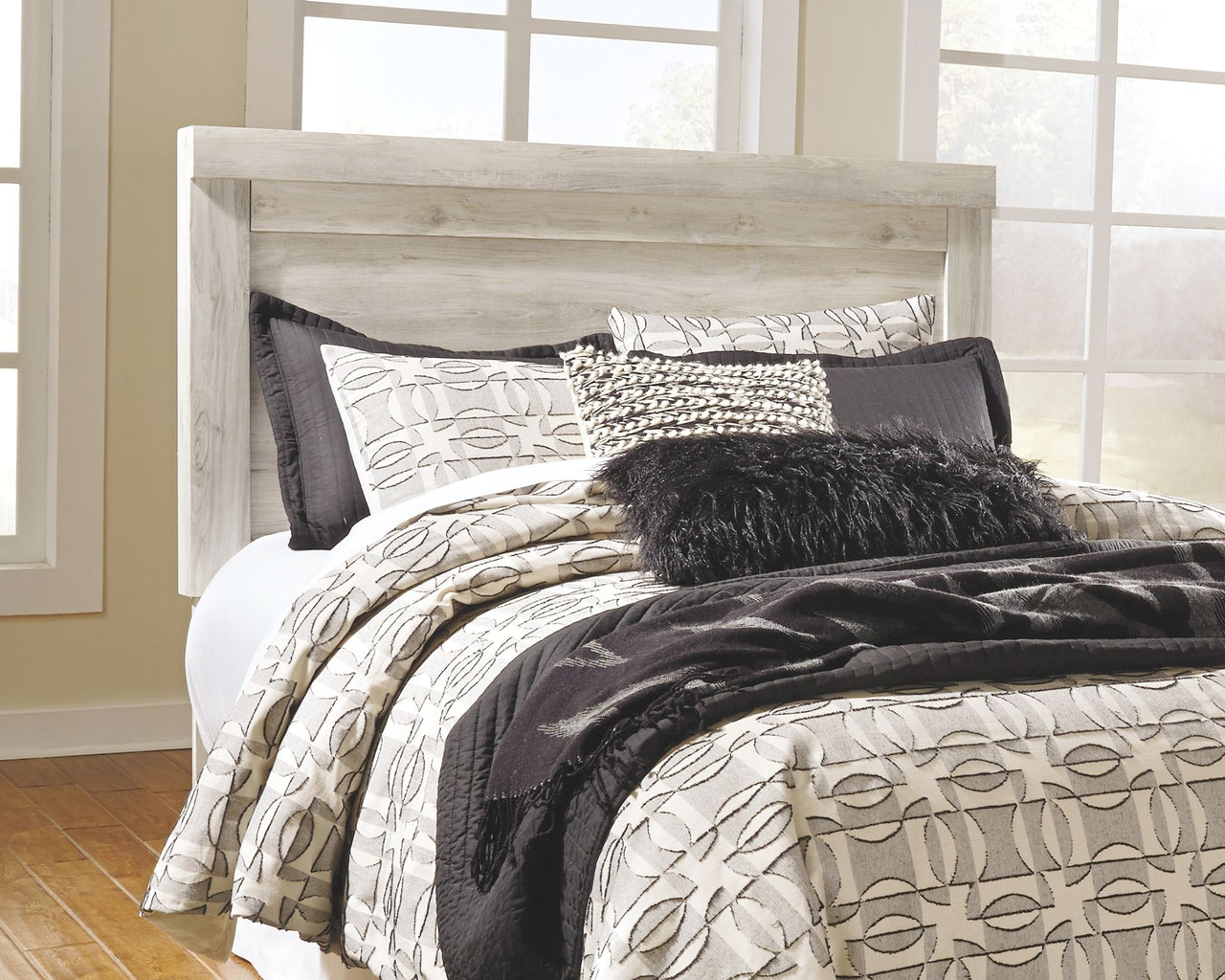 Bellaby - Panel Headboard With Bolt On Metal Frame - Tony's Home Furnishings