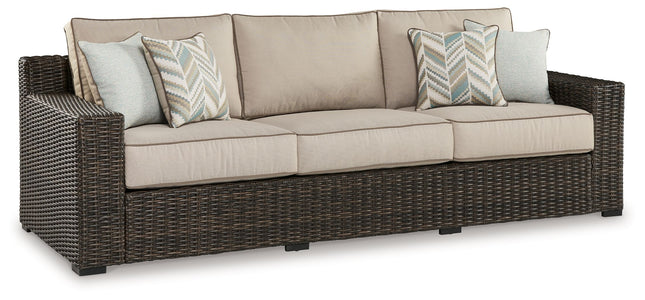 Coastline Bay - Brown - Sofa With Cushion Signature Design by Ashley® 