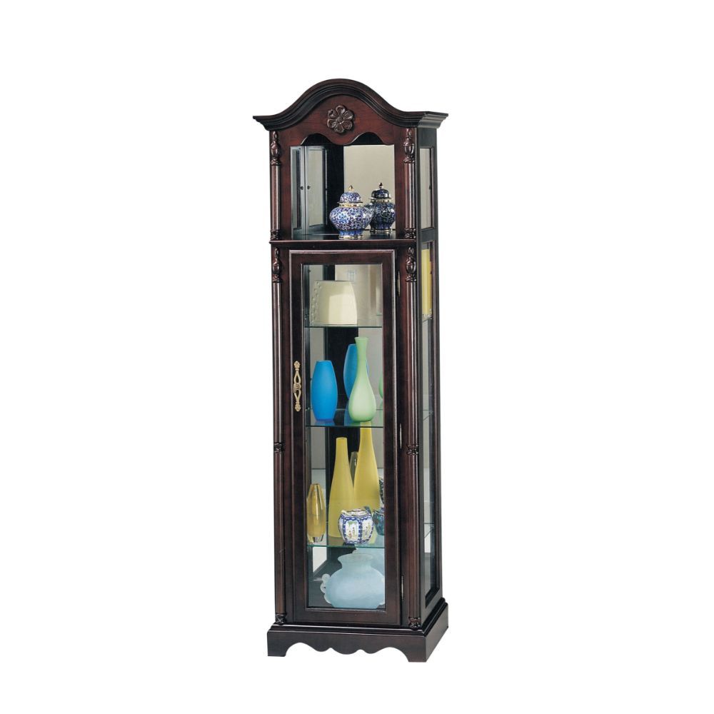 Lindsey - Curio Cabinet - Dark Brown - 22" - Tony's Home Furnishings