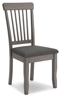 Thumbnail for Shullden - Gray - Dining Room Side Chair (Set of 2) Tony's Home Furnishings Furniture. Beds. Dressers. Sofas.