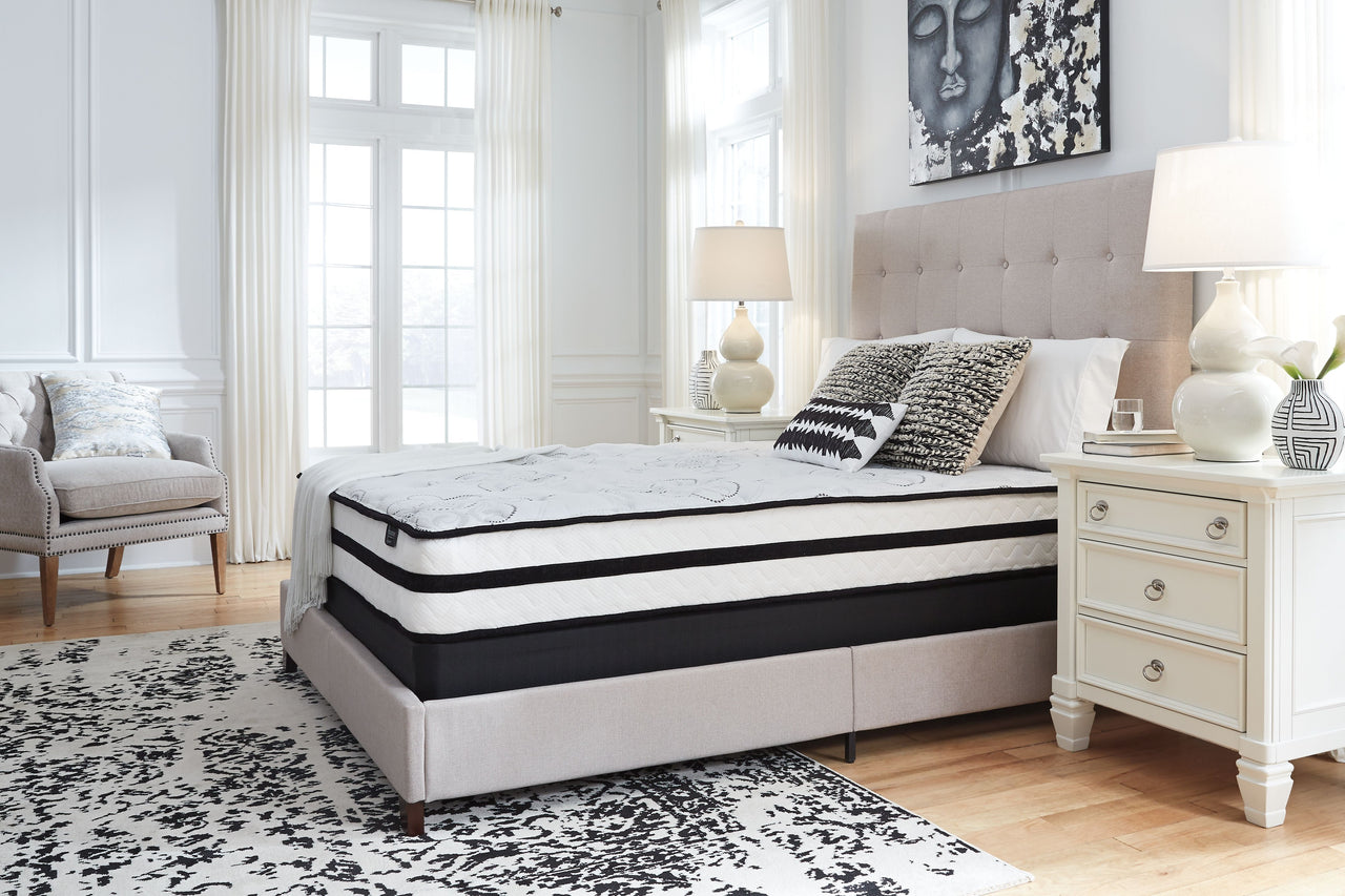 Chime 10 Inch Hybrid - White - 2 Pc. - Queen Mattress And Pillow - Tony's Home Furnishings