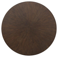 Thumbnail for Brazburn - Dark Brown / Gold Finish - Round Cocktail Table Tony's Home Furnishings Furniture. Beds. Dressers. Sofas.