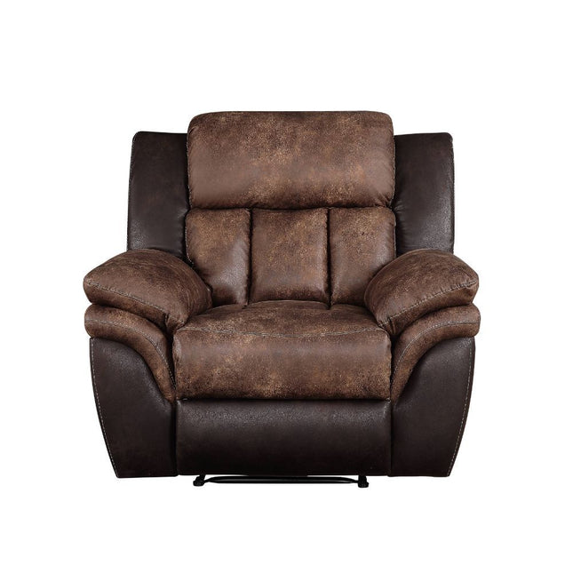 Jaylen - Recliner - Toffee & Espresso Polished Microfiber - Tony's Home Furnishings