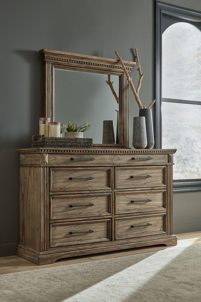 Markenburg - Brown - Dresser, Mirror Signature Design by Ashley® 