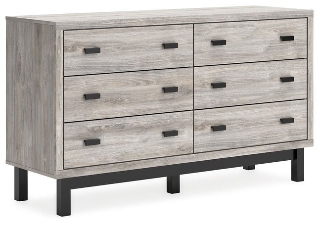 Vessalli - Black / Gray - Six Drawer Dresser Signature Design by Ashley® 