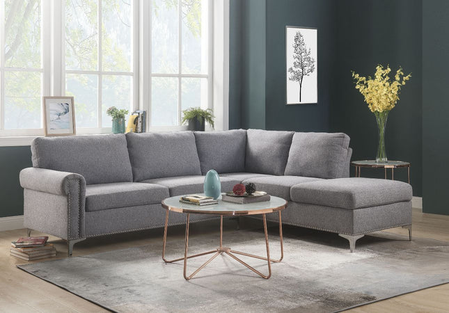 Melvyn - Sectional Sofa - Gray Fabric - Tony's Home Furnishings