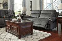 Thumbnail for Austere - Gray - 2 Pc. - Reclining Sofa, Loveseat Tony's Home Furnishings Furniture. Beds. Dressers. Sofas.