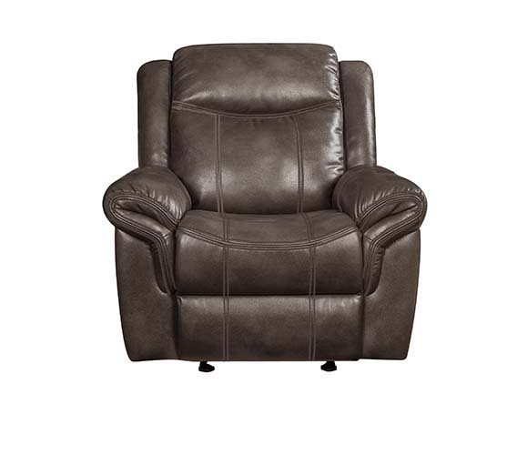 Lydia - Glider Recliner - Brown Leather Aire - Tony's Home Furnishings