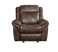 Thumbnail for Lydia - Glider Recliner - Brown Leather Aire - Tony's Home Furnishings