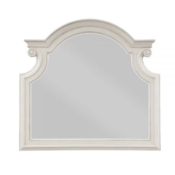 Florian - Mirror - Antique White Finish - Tony's Home Furnishings