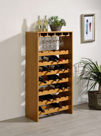 Thumbnail for Hanzi - Wine Cabinet - Oak Finish - Tony's Home Furnishings