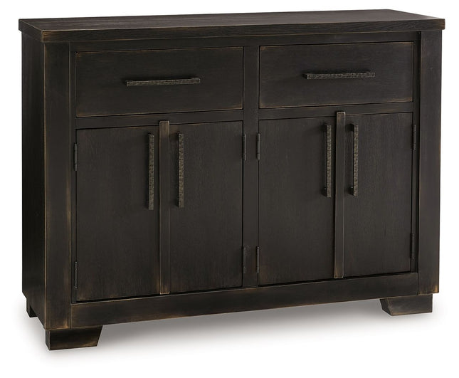 Galliden - Black - Dining Room Buffet - Tony's Home Furnishings