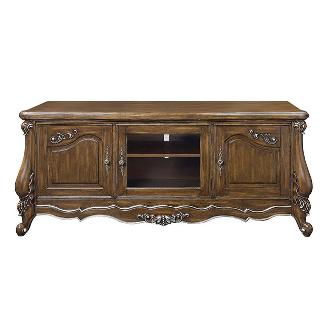 Latisha - TV Stand - Antique Oak Finish - Tony's Home Furnishings