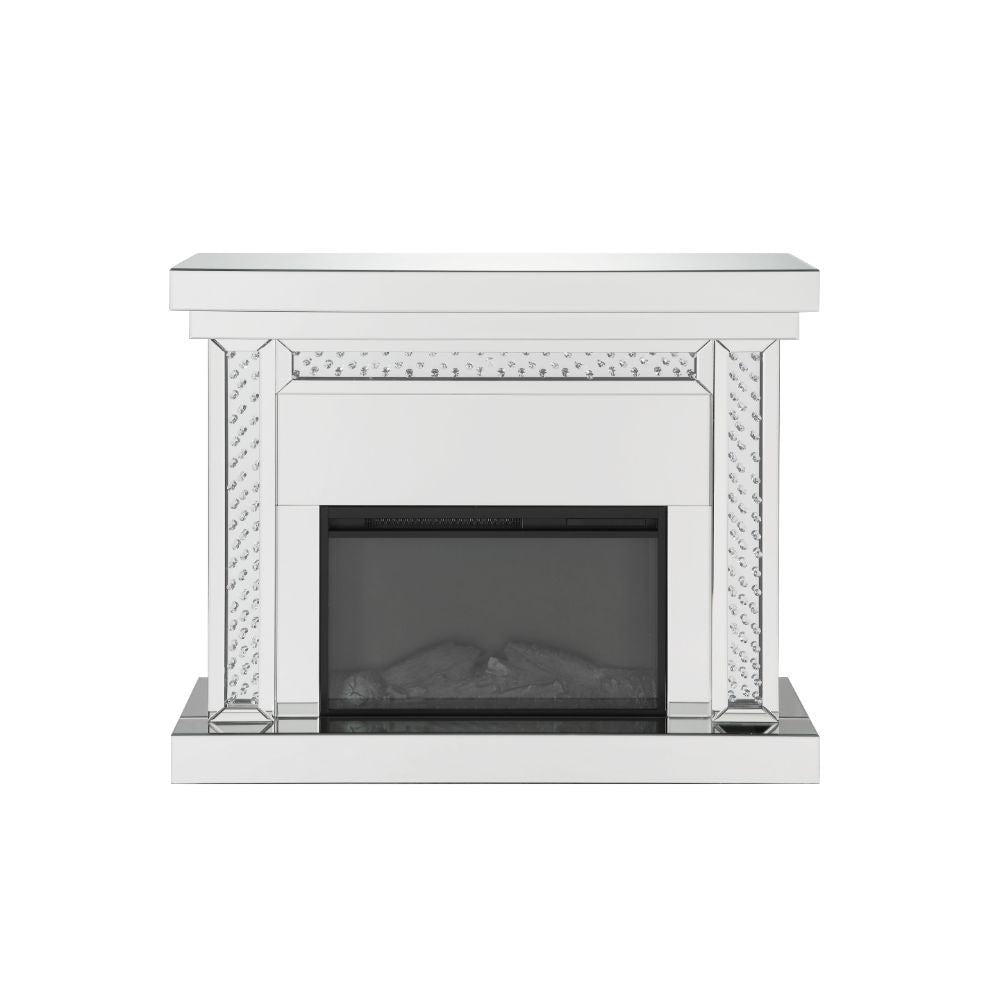 Nysa - Fireplace - Mirrored & Faux Crystals - 42" - Tony's Home Furnishings
