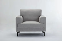 Kyrene - Chair - Light Gray Linen - Tony's Home Furnishings