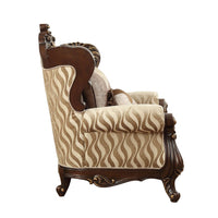 Shalisa - Chair - Fabric & Walnut - Tony's Home Furnishings