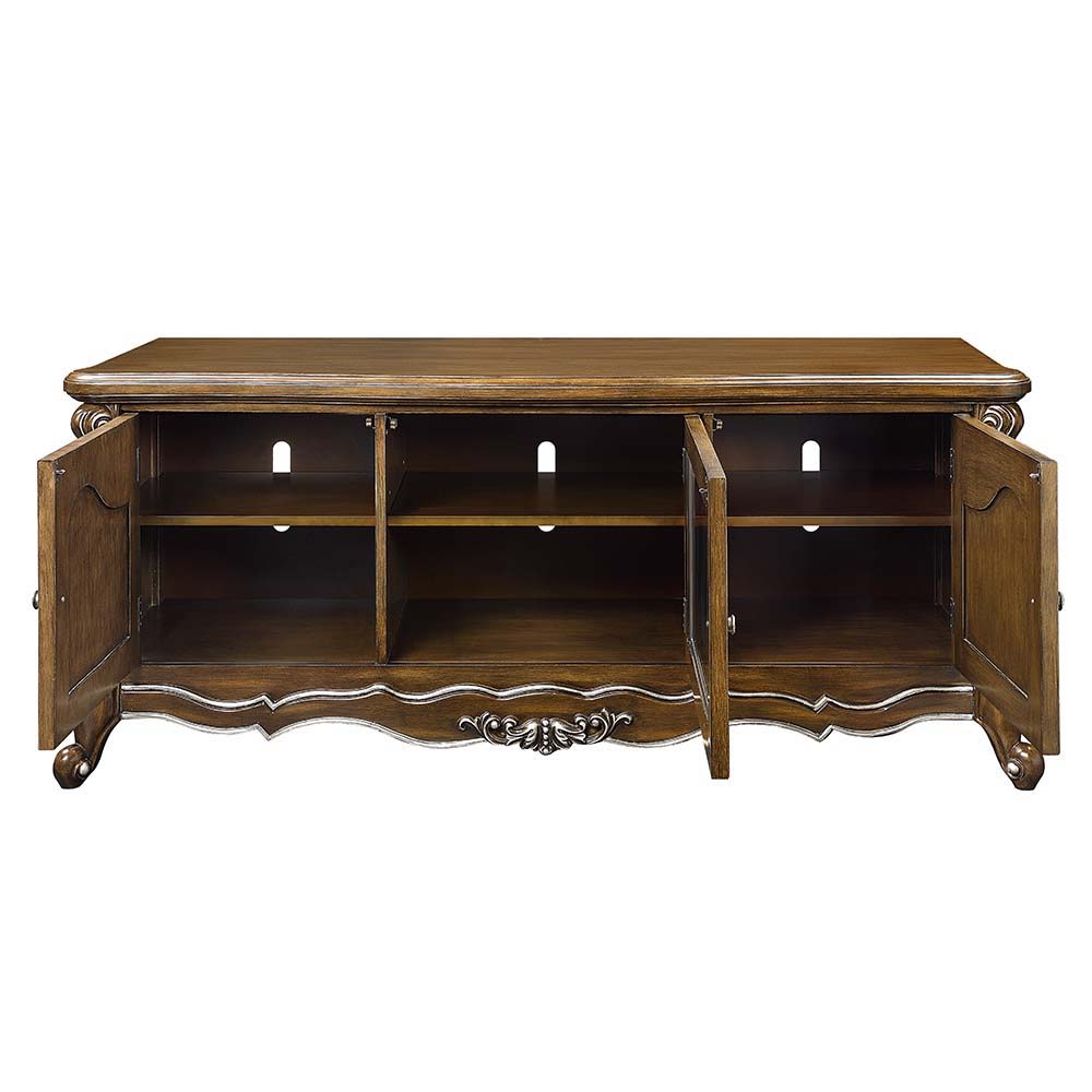 Latisha - TV Stand - Antique Oak Finish - Tony's Home Furnishings