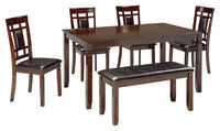 Thumbnail for Bennox - Brown - Dining Room Table Set (Set of 6) Tony's Home Furnishings Furniture. Beds. Dressers. Sofas.
