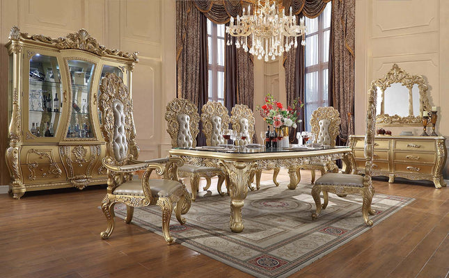 Cabriole - Dining Table - Gold Finish - 31" - Tony's Home Furnishings