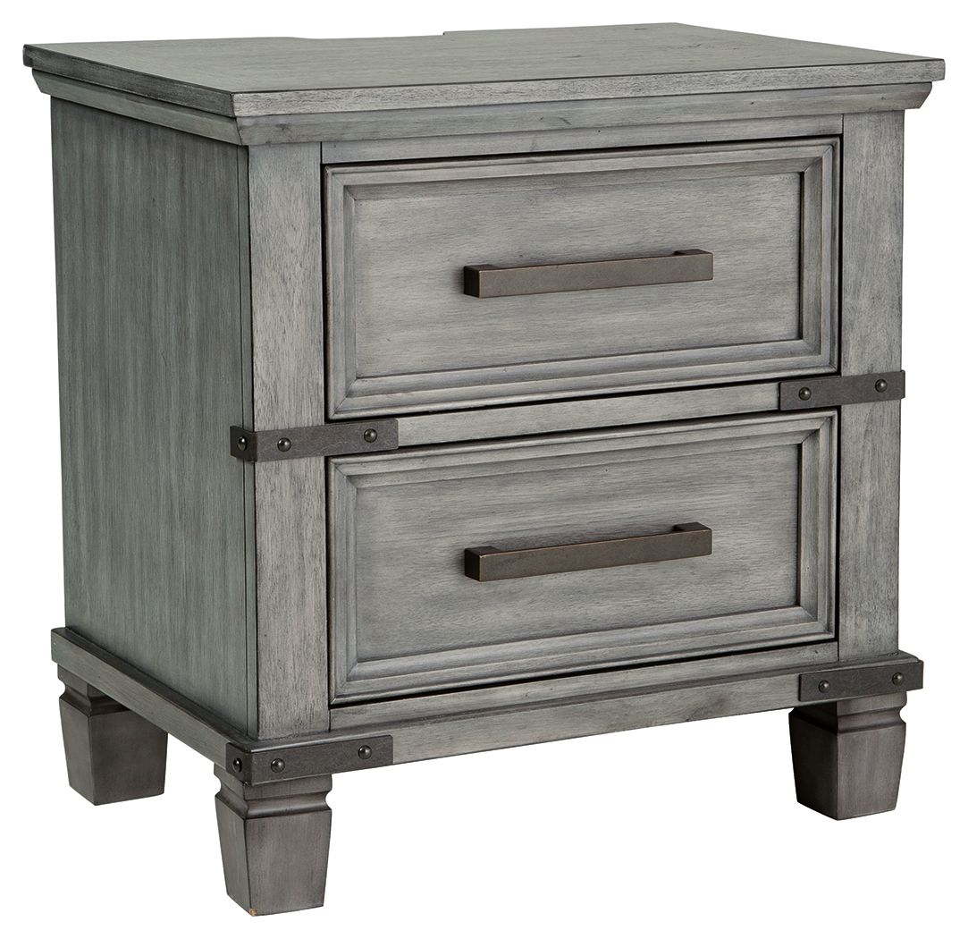 Russelyn - Gray - Two Drawer Night Stand Tony's Home Furnishings Furniture. Beds. Dressers. Sofas.