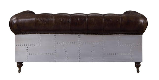 Aberdeen - Loveseat - Vintage Brown Top Grain Leather - Tony's Home Furnishings