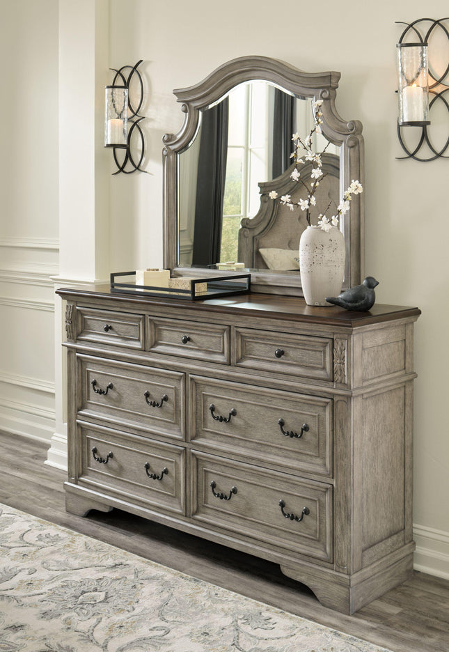 Lodenbay - Antique Gray - Dresser, Mirror Signature Design by Ashley® 