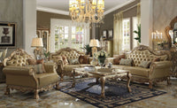 Thumbnail for Dresden - Sofa - Bone PU & Gold Patina - Tony's Home Furnishings