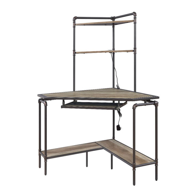 Deliz - Desk - Sand Gray - Tony's Home Furnishings